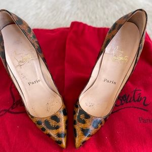 Leopard print Louboutin high heels!